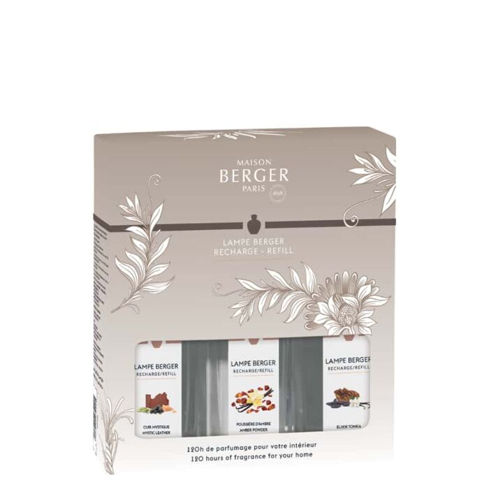 Maison Berger Gift Pack with 3 x 250 ml Holly Lampe Berger Refills